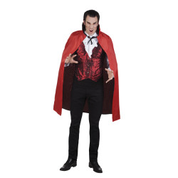 Plášť oboustranný černo červený